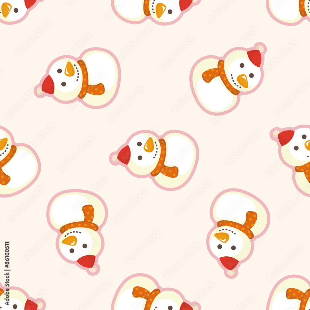 snowman cartoon ,seamless pattern snowman cartoon ,seamless pattern