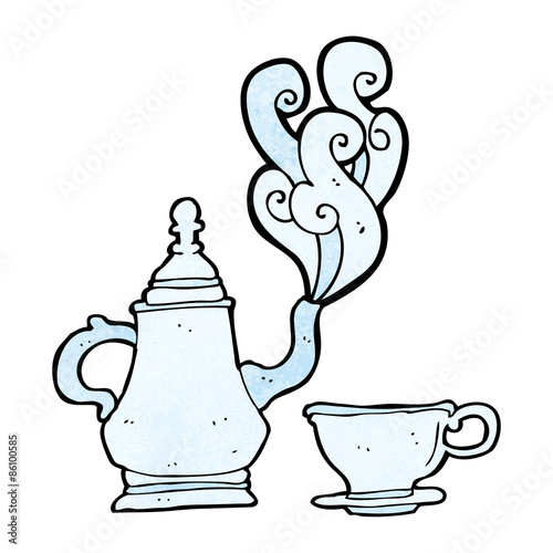 cartoon tea set