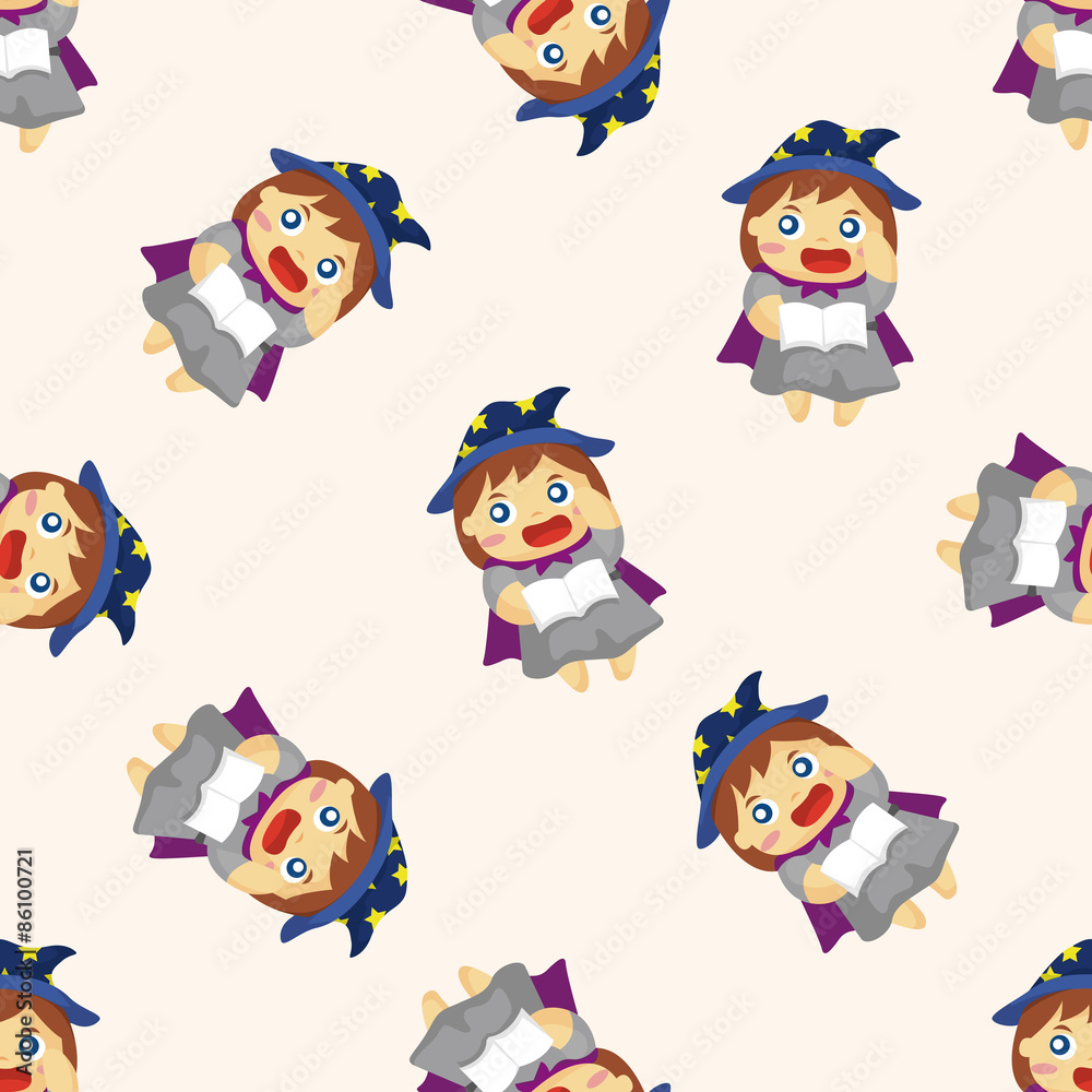 Obraz premium magician ,seamless pattern