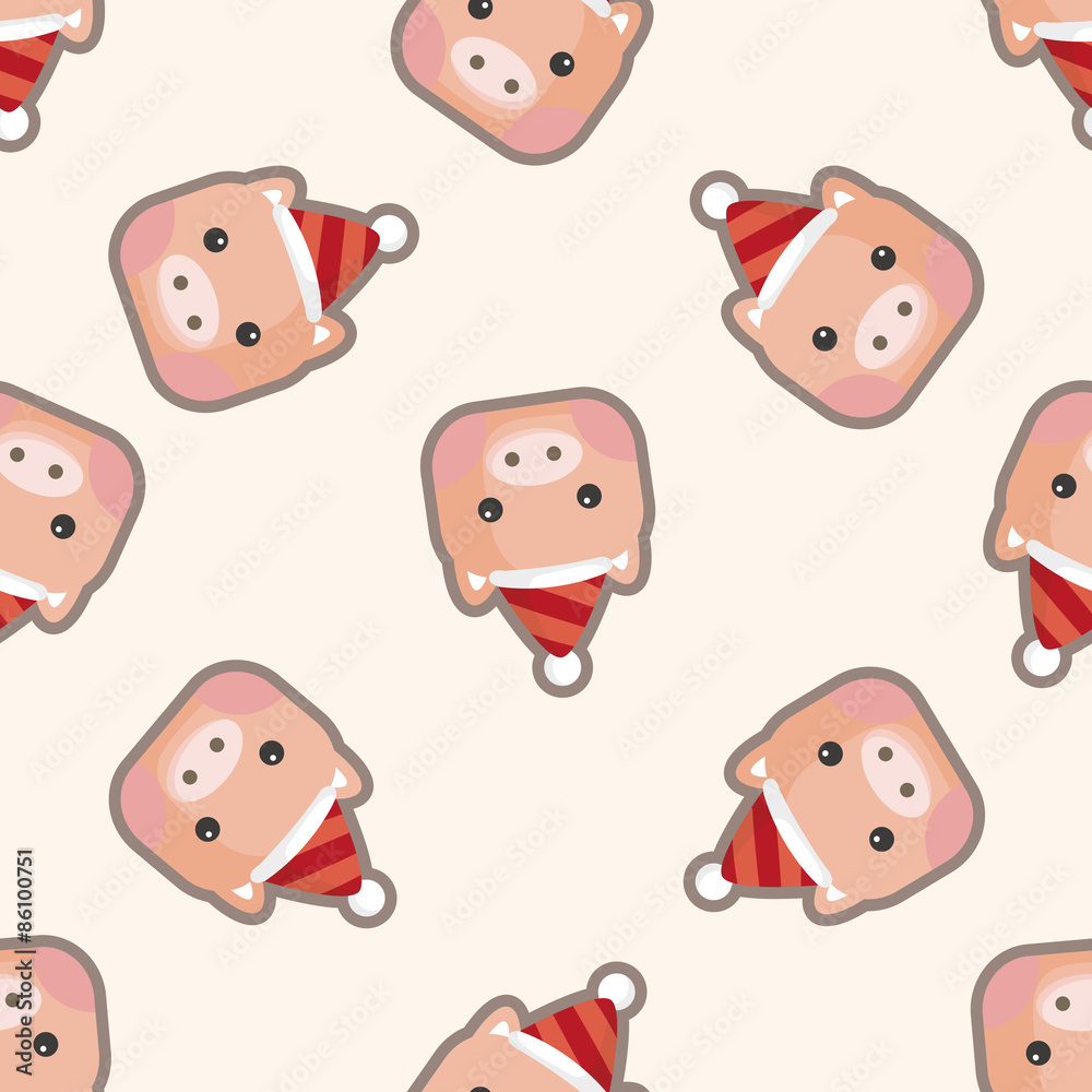 animal pig cartoon ,seamless pattern animal pig cartoon ,seamless pattern