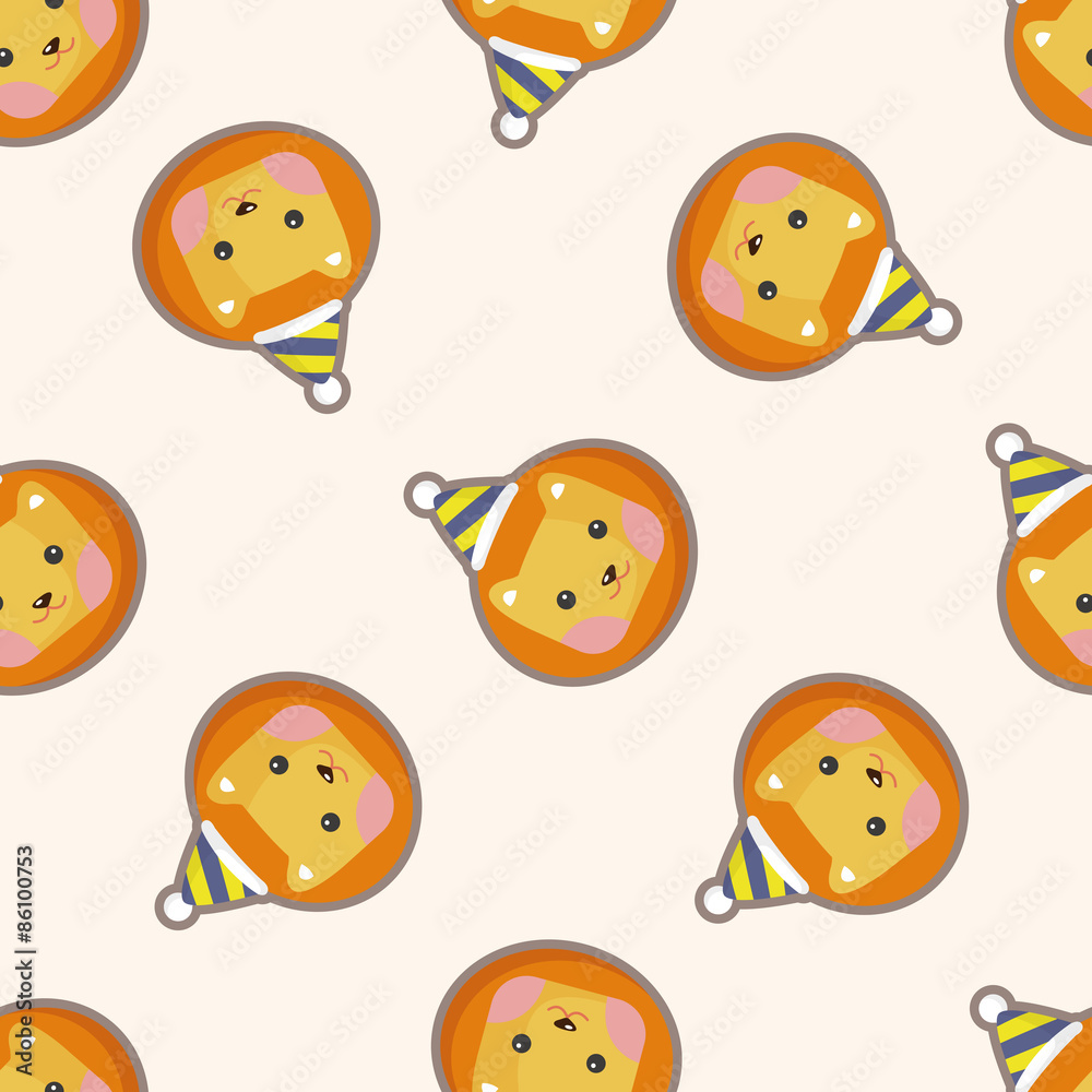 animal lion cartoon ,seamless pattern animal lion cartoon ,seamless pattern