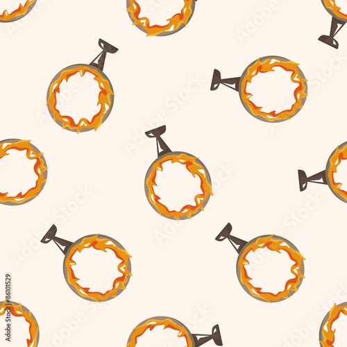 circus ring of fire ,seamless pattern