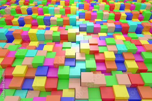 colored cubes