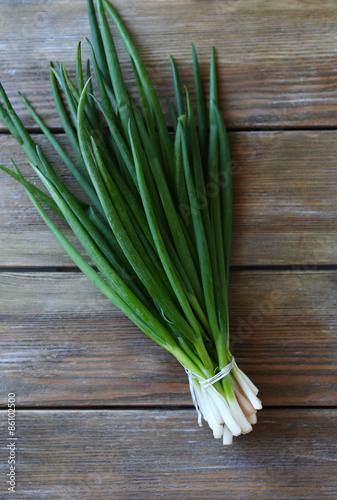 bundle of spring onions