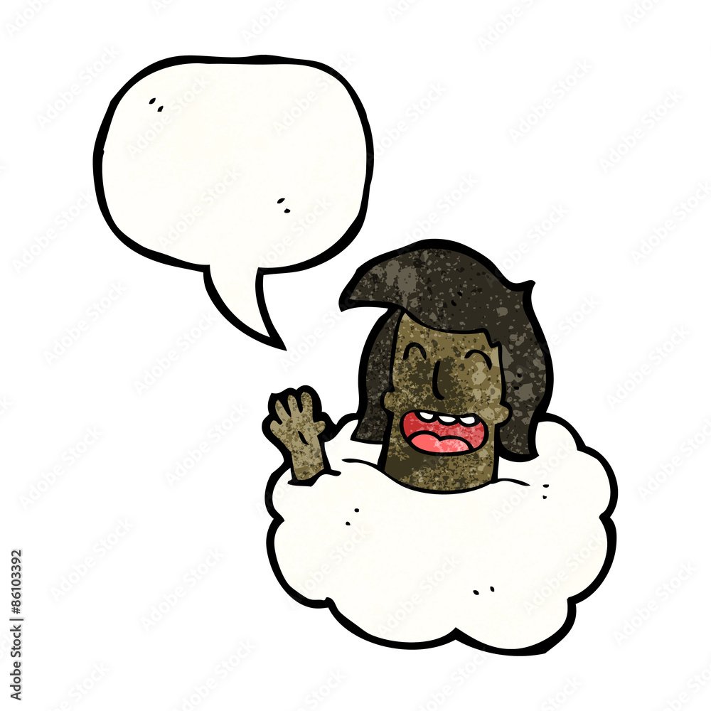 head in clouds cartoon man head in clouds cartoon man