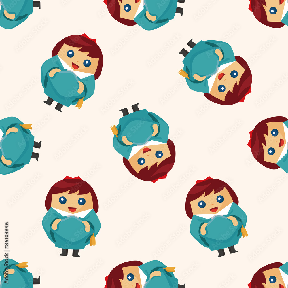 student cartoon ,seamless pattern student cartoon ,seamless pattern