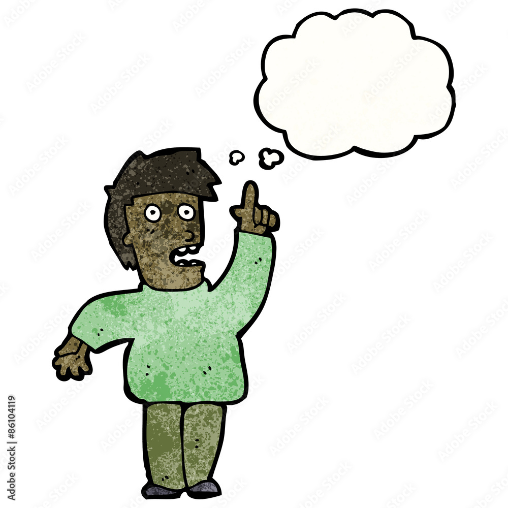 cartoon man with idea cartoon man with idea