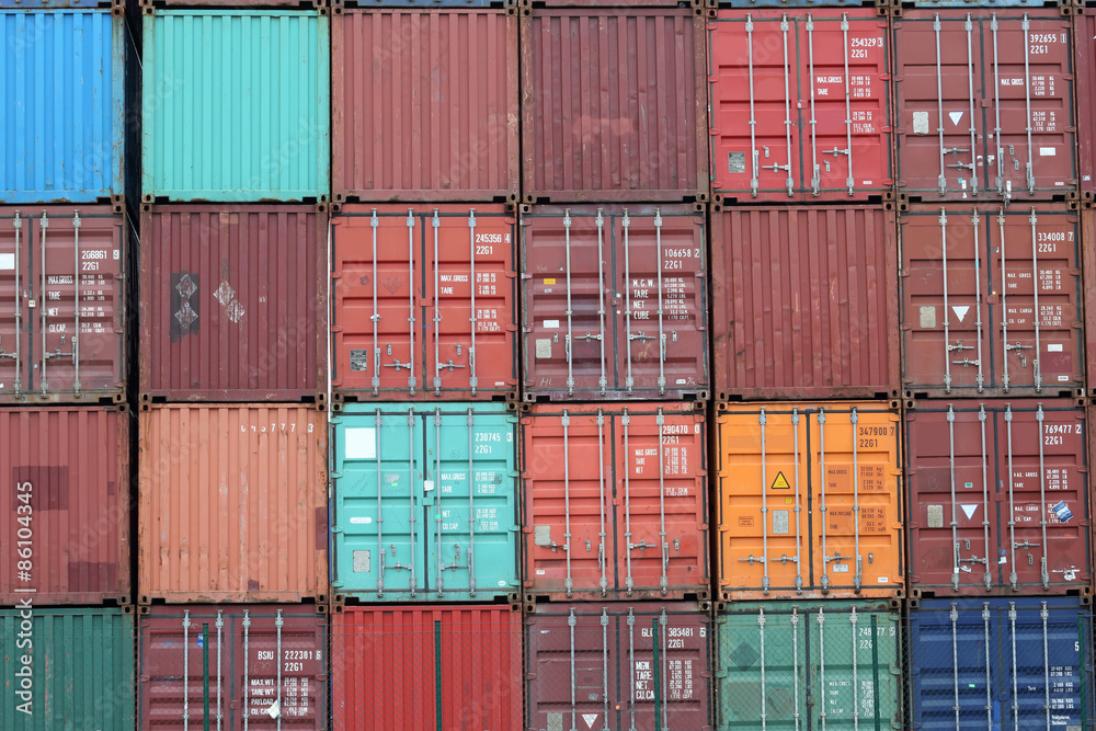 Fototapeta premium containers