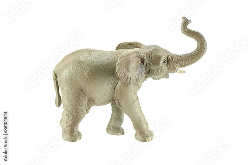 Elephant toy isolated on white background