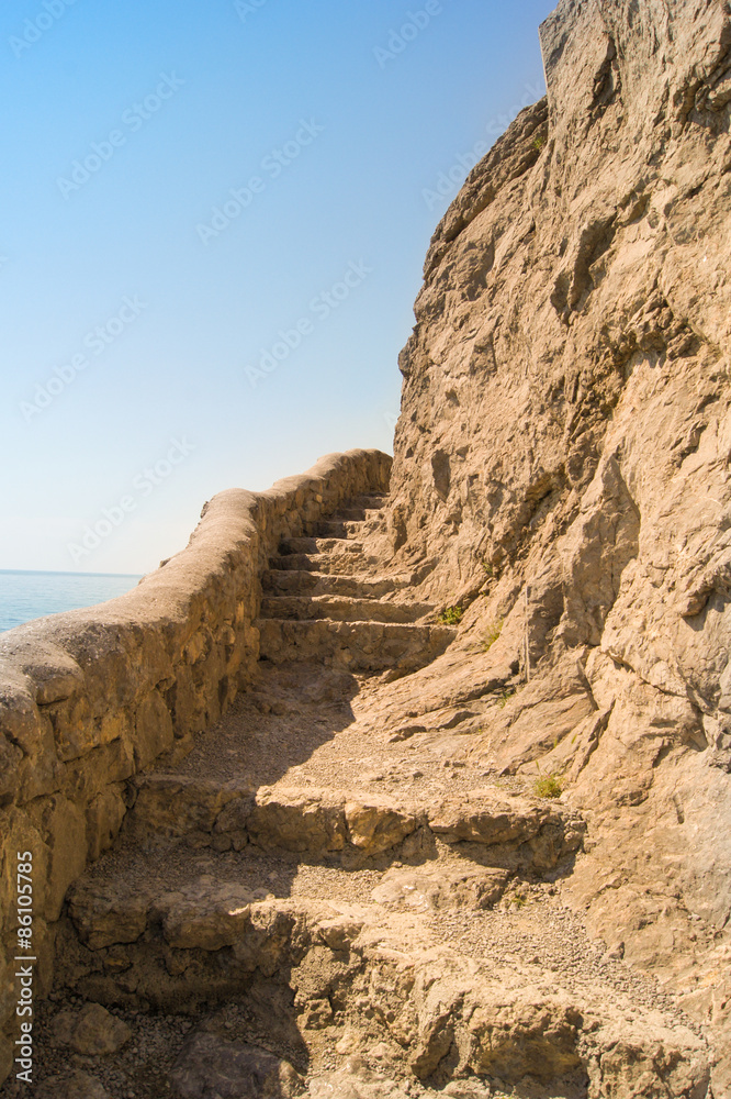 staircase in the rock