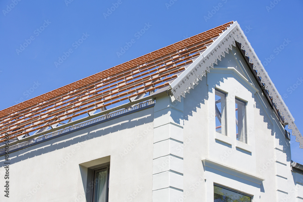 Toiture d'une maison en rénovation