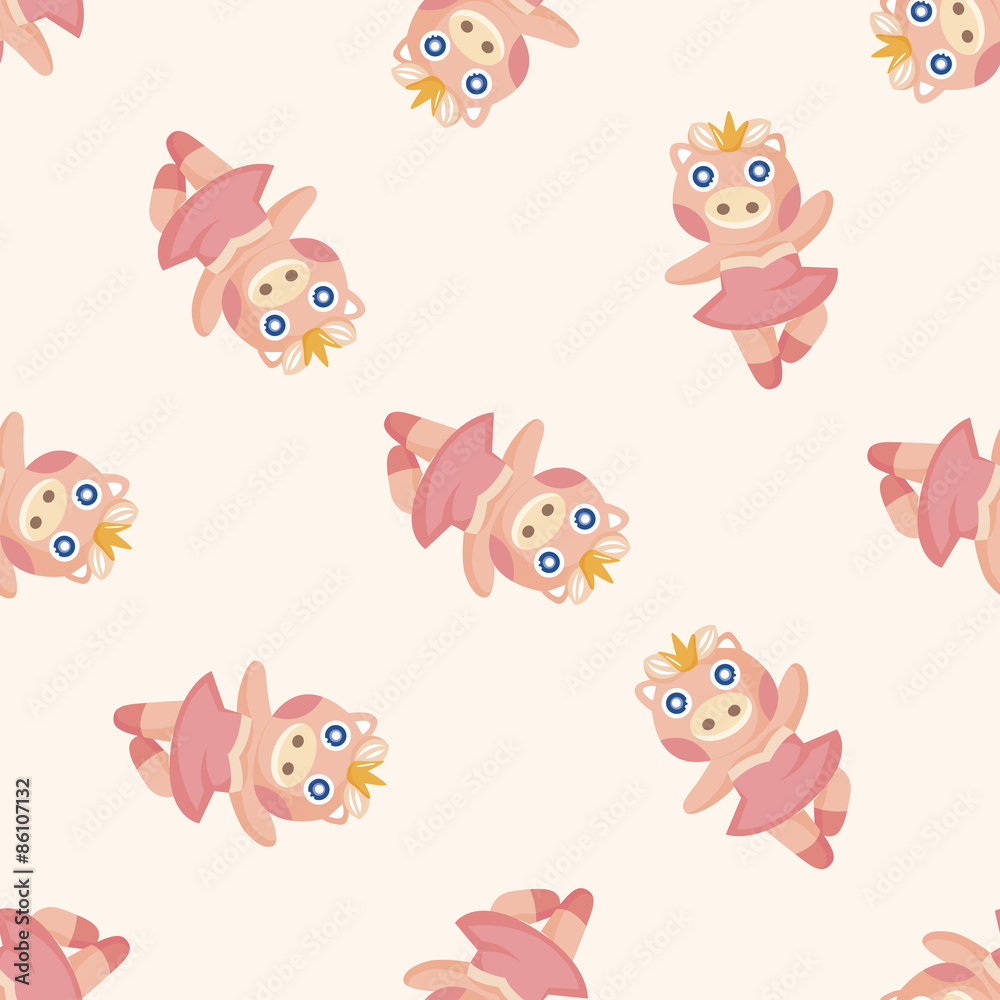 animal pig dancing cartoon ,seamless pattern animal pig dancing cartoon ,seamless pattern