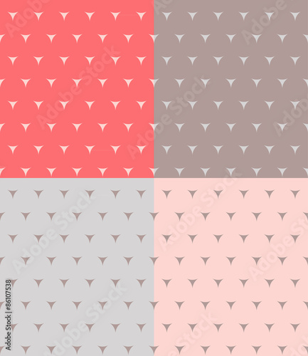 vector patterns of pastel triangles shapes