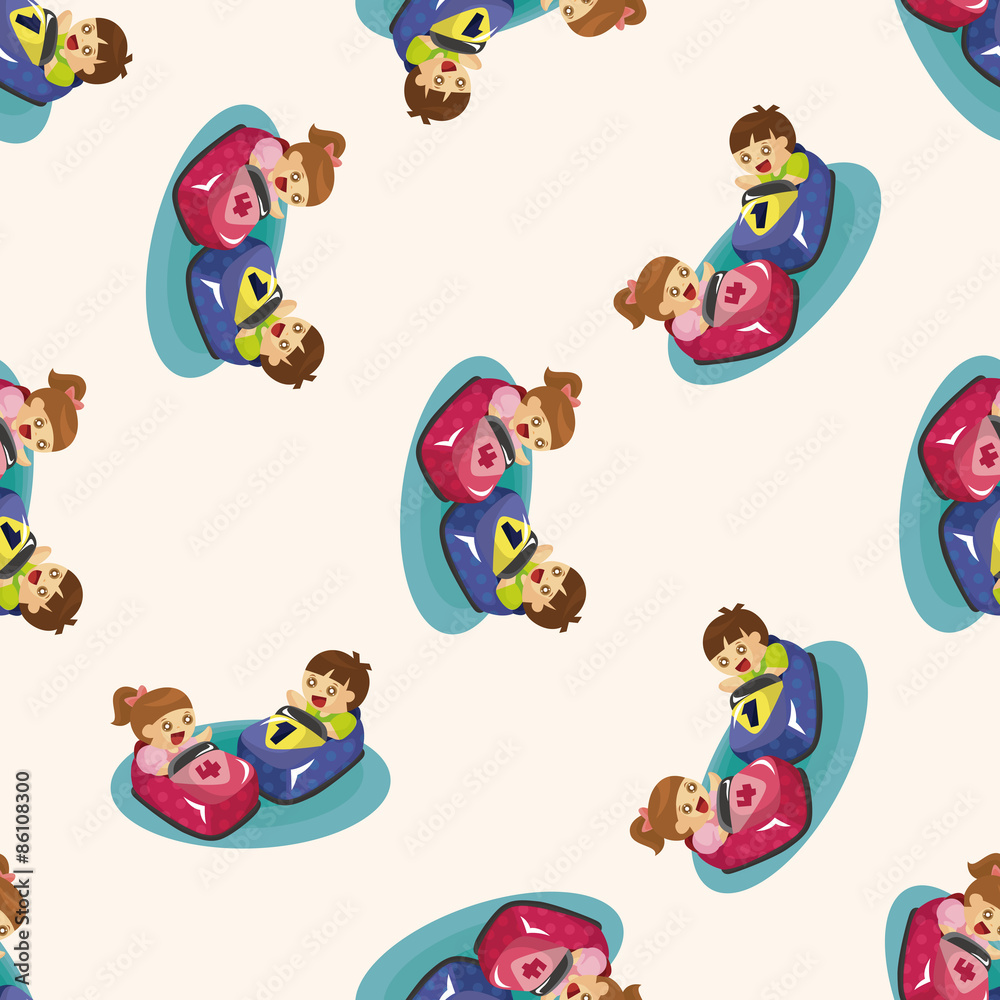 Obraz premium Amusement park facilities ,seamless pattern