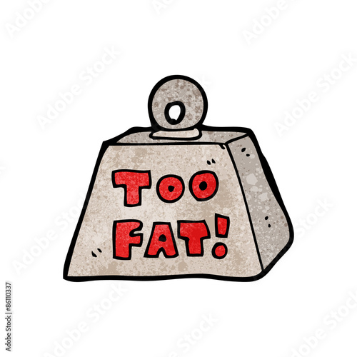 weight saying too fat cartoon