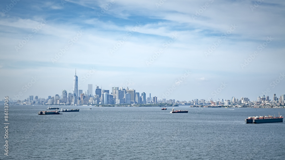 cargo ship at New York