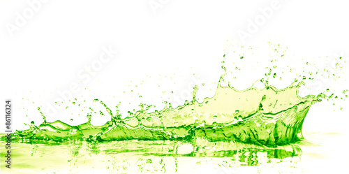 green juice splash, abstract summer beverage