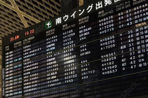 Airport Electronic Message Board (空港 電光掲示板)