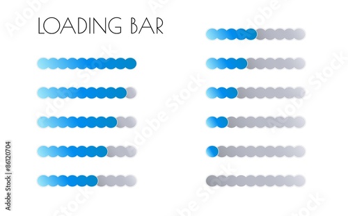 blue loading bars
