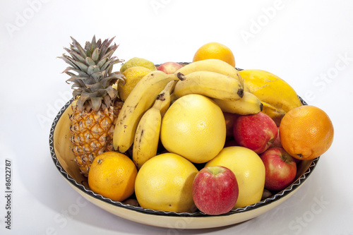 Studio Shot of Assortment of Fresh Fruit