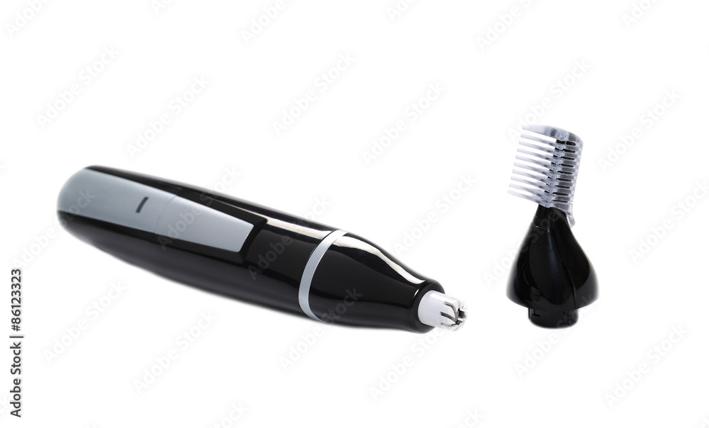 Nose and ear hair clipper isolated on white Nose and ear hair clipper isolated on white