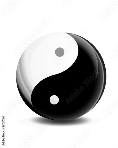 yin yang symbol vector icon symbol