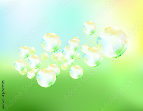 sopa bubbles fly background vector illustration