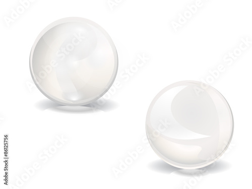 pear 3d vector illustration sphere icon ball