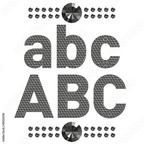 diamond letters and numbers big and small