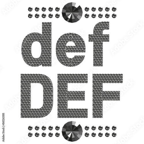 diamond letters and numbers big and small