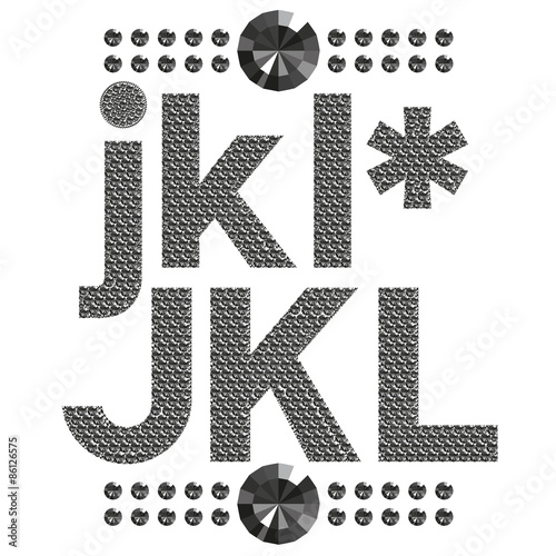 diamond letters and numbers big and small