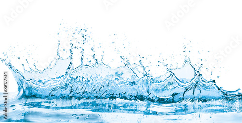 water splash, isolated on white background