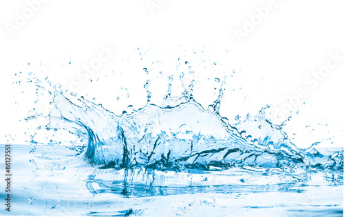 water splash, isolated on white background