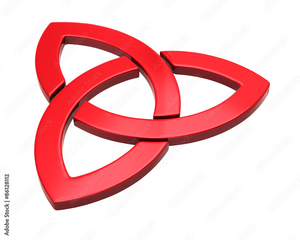 Red trinity sign Red trinity sign