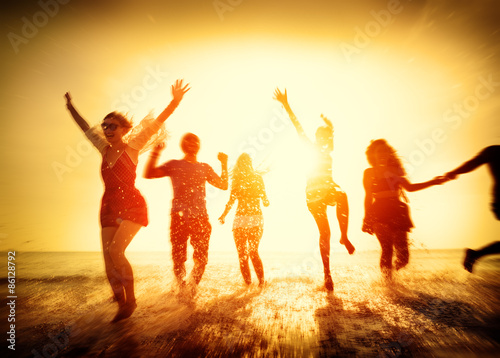 Friendship Freedom Beach Summer Holiday Concept