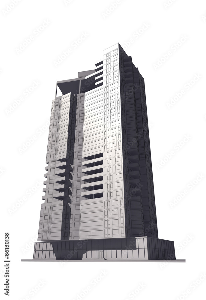 3D multi-storey building 3D multi-storey building