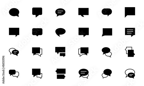 Chat Massages Vector Icons 2
