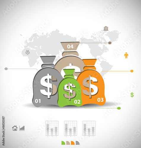 Business infographic template