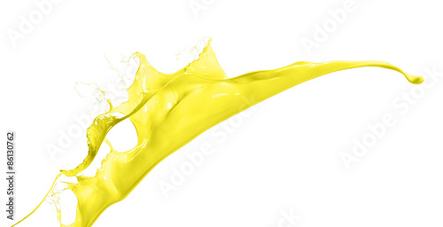 isolated yellow splash