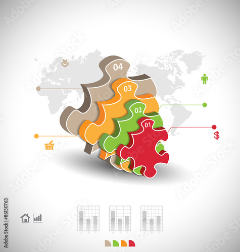 Business infographic template