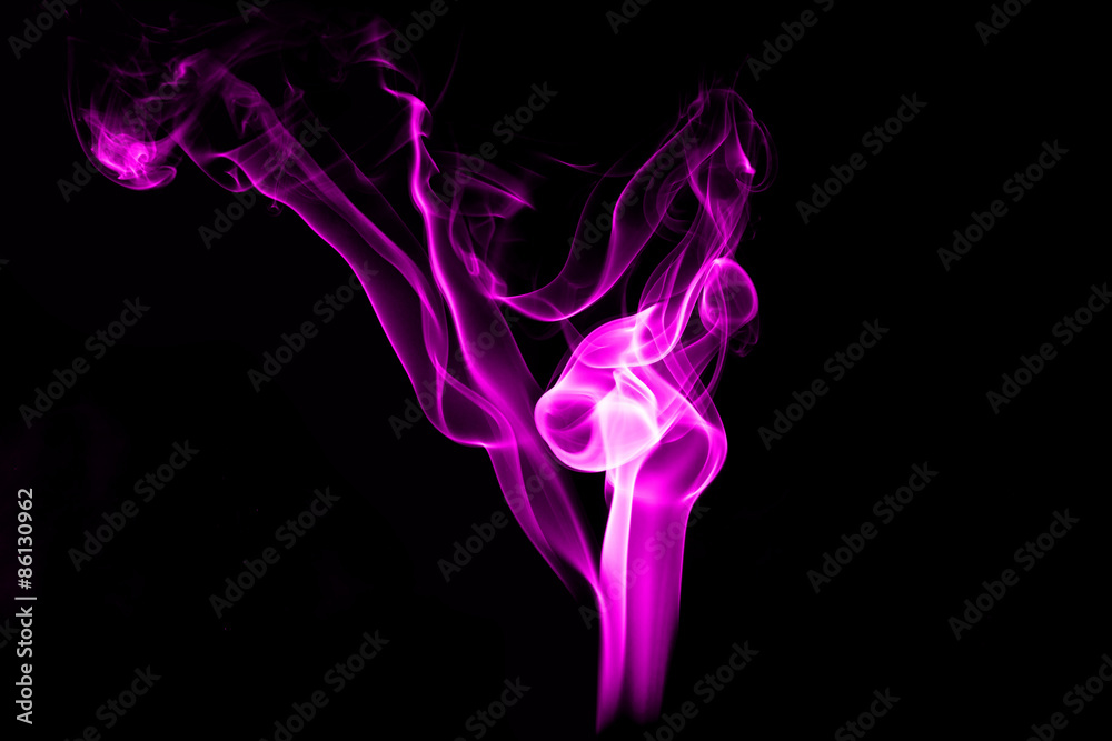 Smoke isolated with light Smoke isolated with light