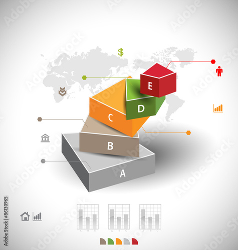 Business infographic template