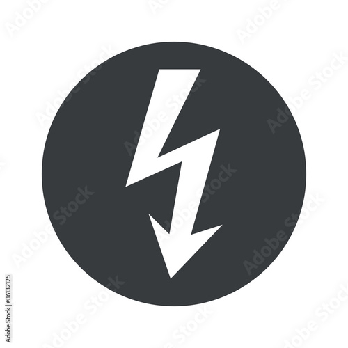 Free Download Monochrome round voltage icon - GFXLoad