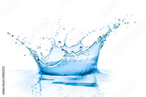 blue water splash