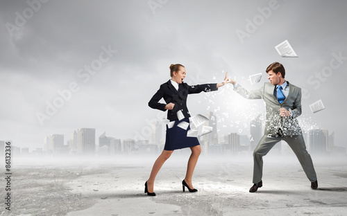 Extreme office quarrel © Sergey Nivens