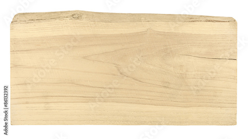 old plank wood isolated on white background