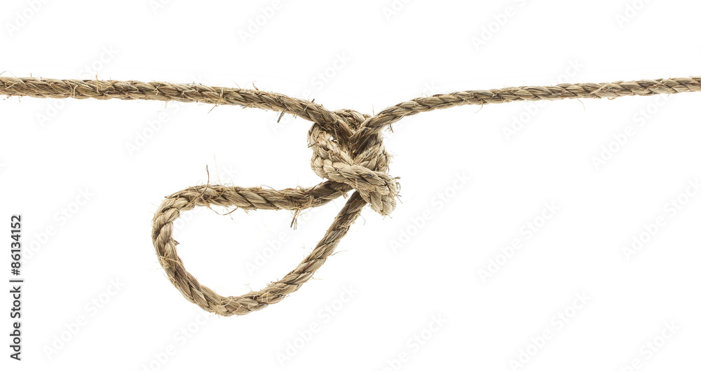 Knot on a white background Knot on a white background