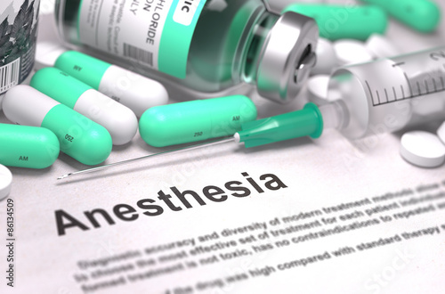 Φωτογραφία Anesthesia. Medical Concept with Blurred Background.