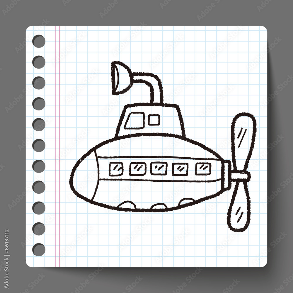 Submarine doodle Submarine doodle