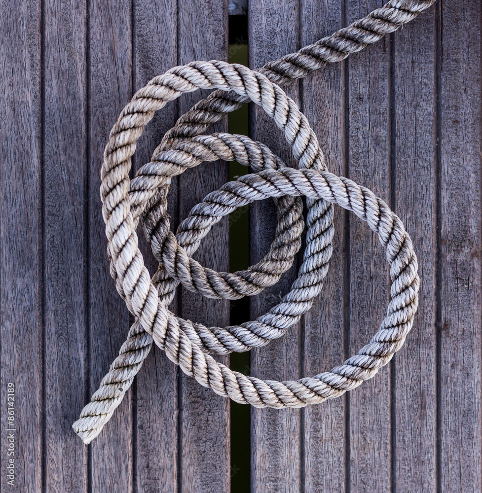 Obraz premium Cordage sur planche